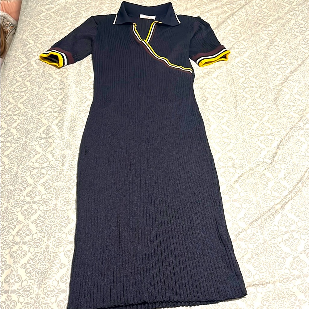Parker midi dress navy